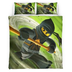 Housse De Couette Ninjago – Combat Tous les Personnages 1009 Parure de lit Ensemble De Literie