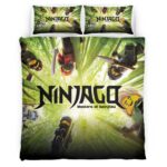 Housse De Couette Ninjago – Combat Tous les Personnages 1012 Parure de lit Ensemble De Literie
