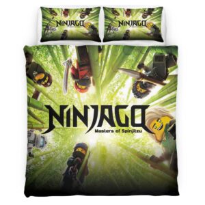 Housse De Couette Ninjago – Combat Tous les Personnages 1012 Parure de lit Ensemble De Literie