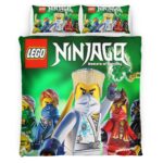 Housse De Couette Ninjago – Combat Tous les Personnages 1013 Parure de lit Ensemble De Literie