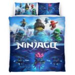 Housse De Couette Ninjago – Combat Tous les Personnages 1015 Parure de lit Ensemble De Literie