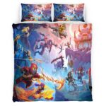 Housse De Couette Ninjago – Combat Tous les Personnages 1018 Parure de lit Ensemble De Literie