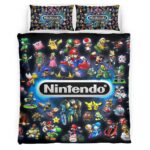 Housse De Couette Nintendo Personnages en jeu Parure de lit Ensemble De Literie