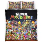 Housse De Couette Super Mario Bros Anniversaire – Nintendo Parure de lit Ensemble De Literie