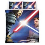 Housse De Couette Obi-Wan Kenobi vs Savage Opress Star Wars Parure de lit Ensemble De Literie