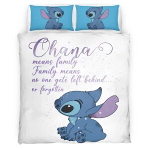 Housse De Couette Ohana signifie famille Lilo & Stitch 2 Parure de lit Ensemble De Literie