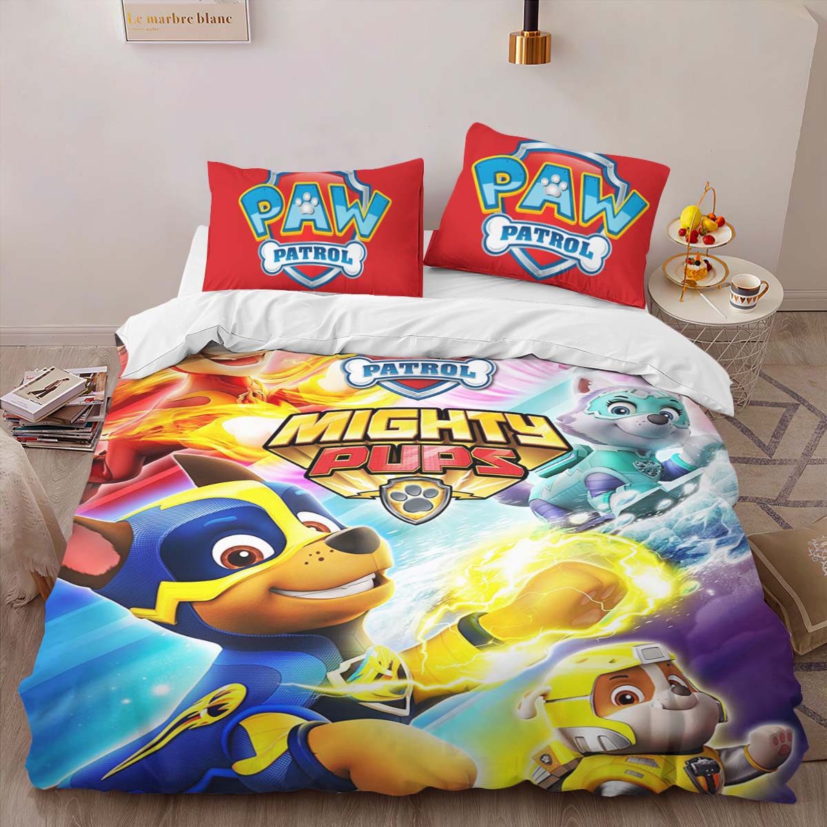 Housse De Couette Pat’ Patrouille 21 Parure de lit Ensemble De Literie – Image 2