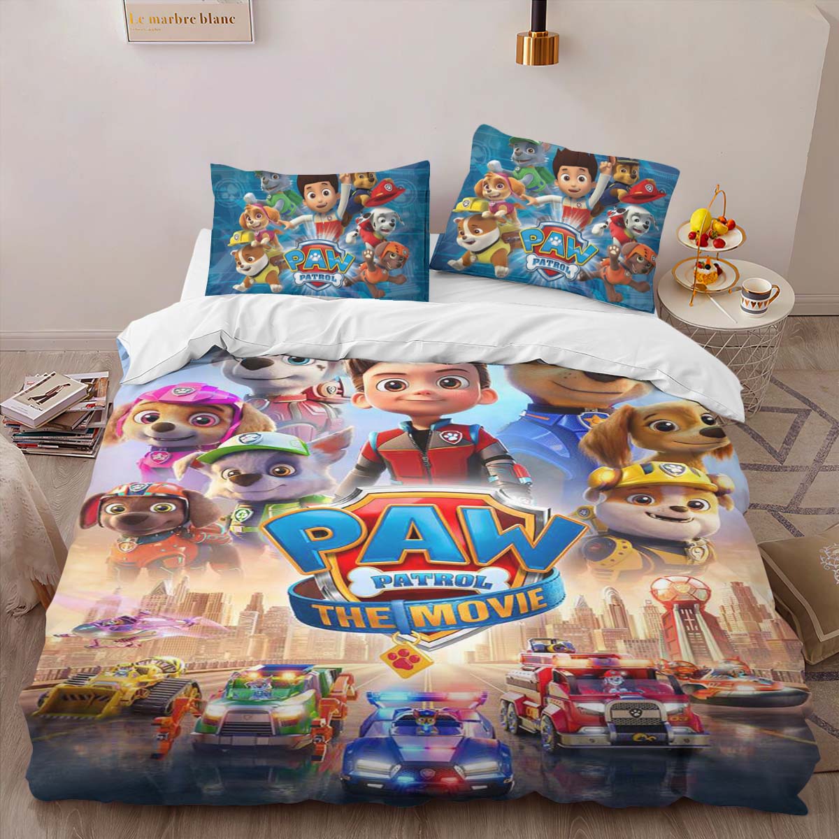 Housse De Couette Pat’ Patrouille 30 Parure de lit Ensemble De Literie – Image 2