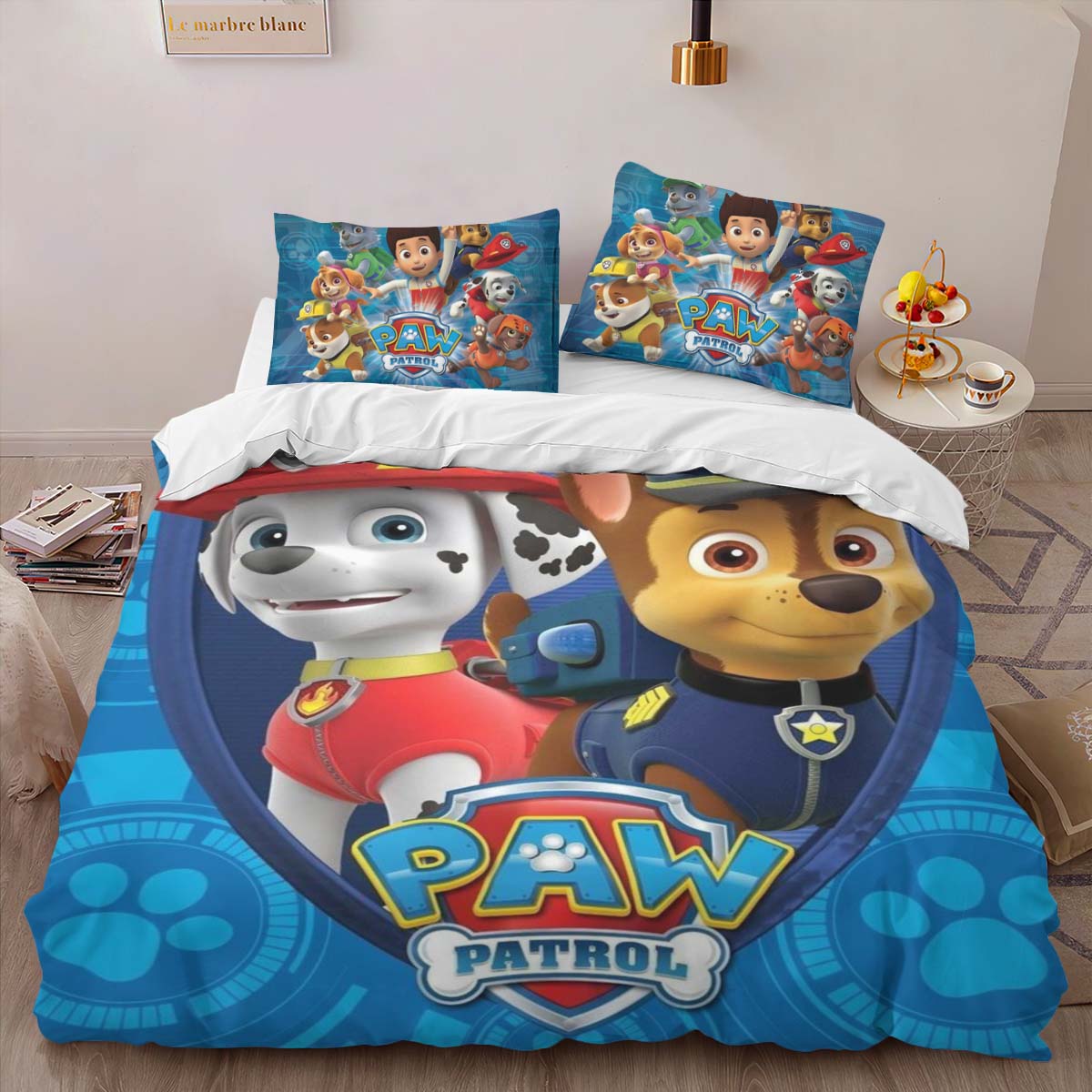 Housse De Couette Pat’ Patrouille 32 Parure de lit Ensemble De Literie – Image 2