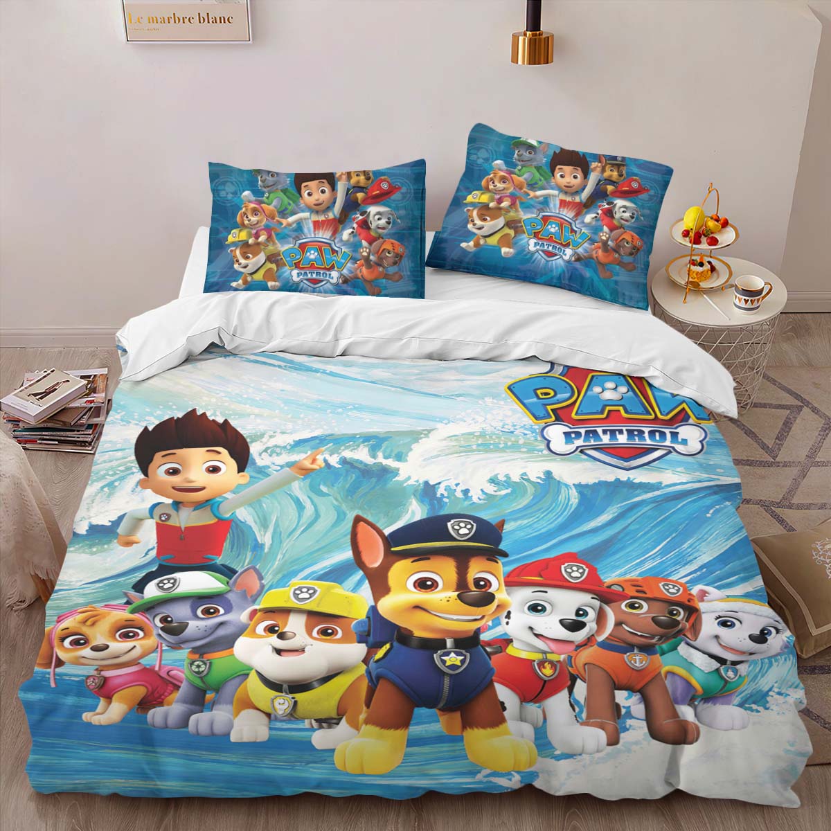 Housse De Couette Pat’ Patrouille Tous les personnages 15 Parure de lit Ensemble De Literie – Image 2