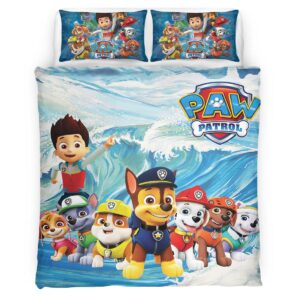 Housse De Couette Pat’ Patrouille Tous les personnages 15 Parure de lit Ensemble De Literie