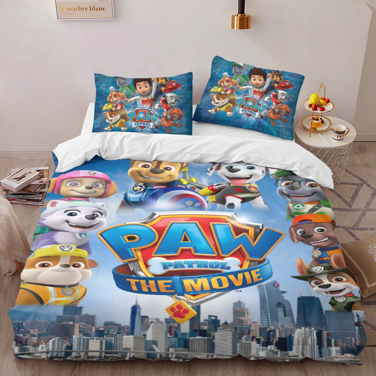 Housse De Couette Pat’ Patrouille Tous les personnages 17 Parure de lit Ensemble De Literie – Image 2
