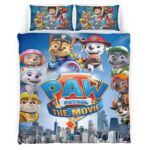 Housse De Couette Pat’ Patrouille Tous les personnages 17 Parure de lit Ensemble De Literie