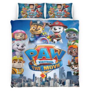 Housse De Couette Pat’ Patrouille Tous les personnages 17 Parure de lit Ensemble De Literie