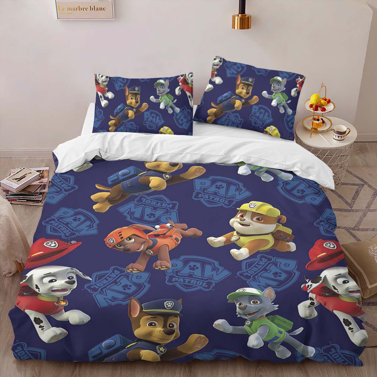 Housse De Couette Pat’ Patrouille Tous les personnages 18 Parure de lit Ensemble De Literie – Image 2