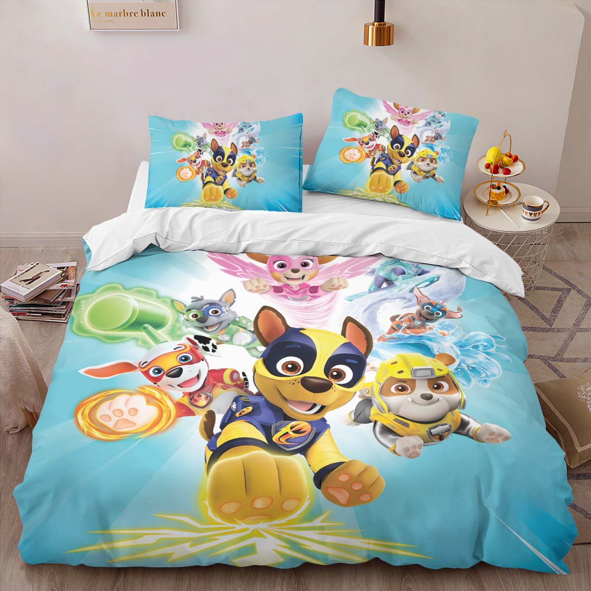 Housse De Couette Pat’ Patrouille Tous les personnages 22 Parure de lit Ensemble De Literie – Image 2