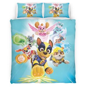 Housse De Couette Pat’ Patrouille Tous les personnages 22 Parure de lit Ensemble De Literie