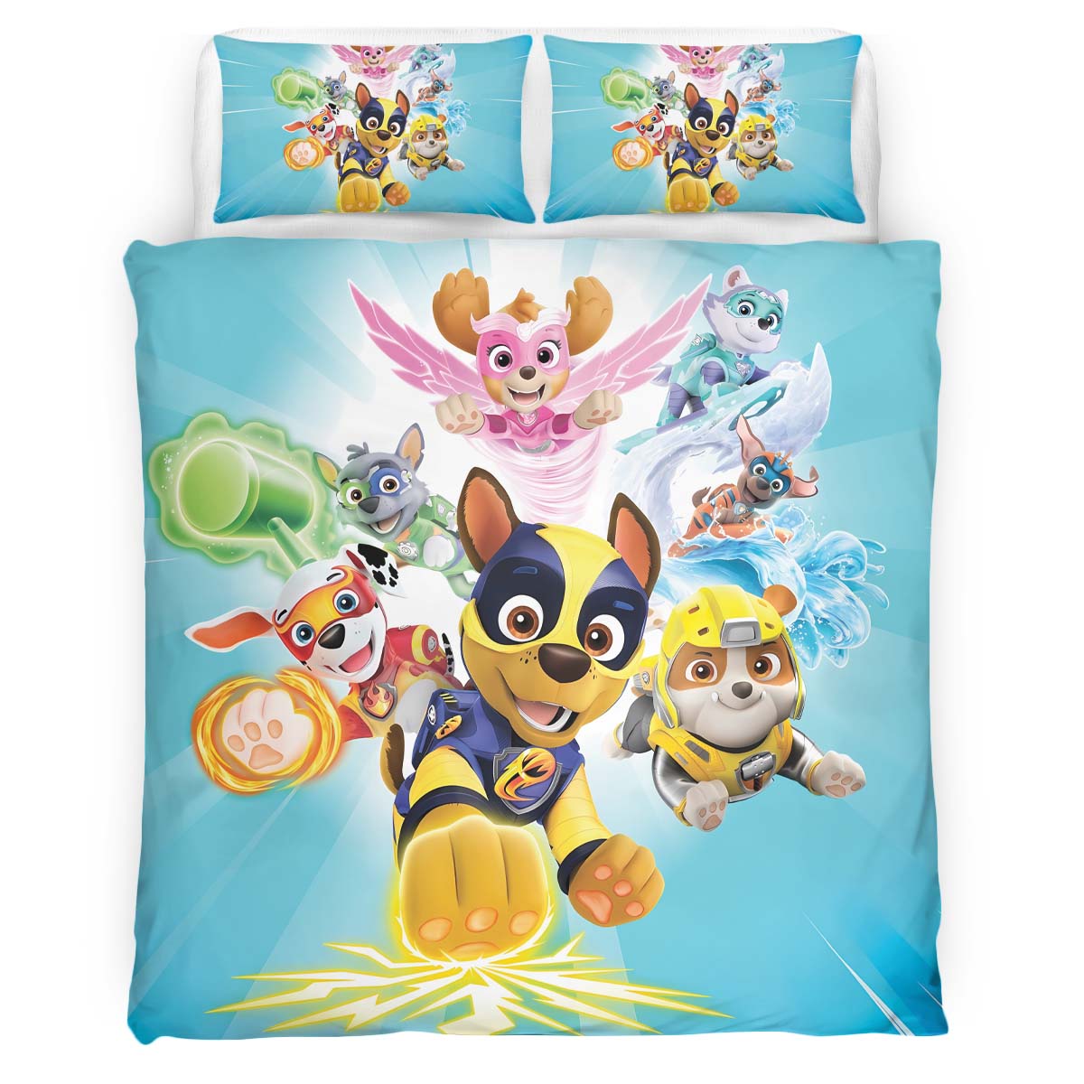 Housse De Couette Pat’ Patrouille Tous les personnages 22 Parure de lit Ensemble De Literie