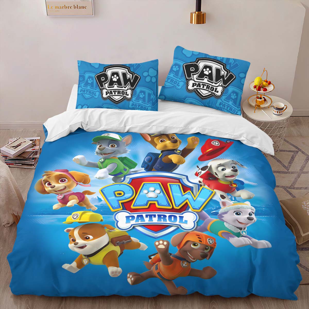 Housse De Couette Pat’ Patrouille Tous les personnages 26 Parure de lit Ensemble De Literie – Image 2