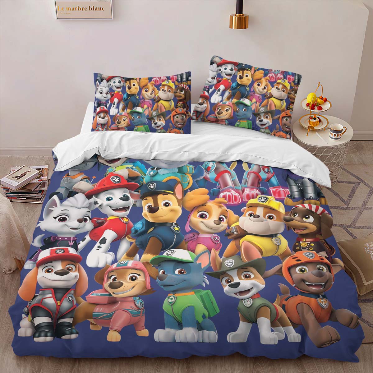 Housse De Couette Pat’ Patrouille Tous les personnages 28 Parure de lit Ensemble De Literie – Image 2