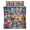 Housse De Couette Pat’ Patrouille Tous les personnages 28 Parure de lit Ensemble De Literie