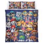 Housse De Couette Pat’ Patrouille Tous les personnages 28 Parure de lit Ensemble De Literie