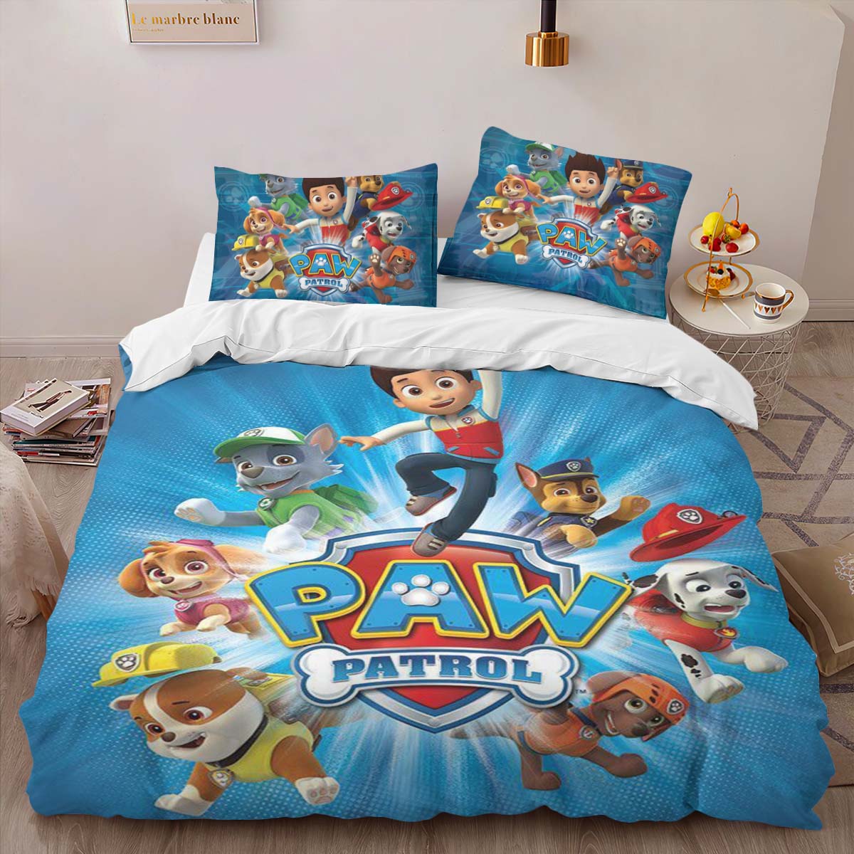 Housse De Couette Pat’ Patrouille Tous les personnages 31 Parure de lit Ensemble De Literie – Image 2