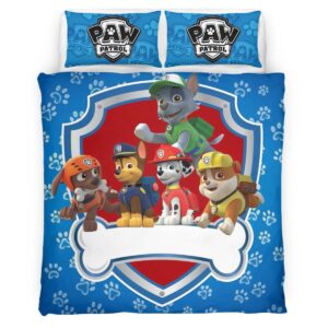 Housse De Couette Pat’ Patrouille Tous les personnages 34 Parure de lit Ensemble De Literie