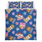 Housse De Couette Pat’ Patrouille Tous les personnages 35 Parure de lit Ensemble De Literie