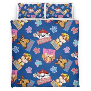 Housse De Couette Pat’ Patrouille Tous les personnages 35 Parure de lit Ensemble De Literie