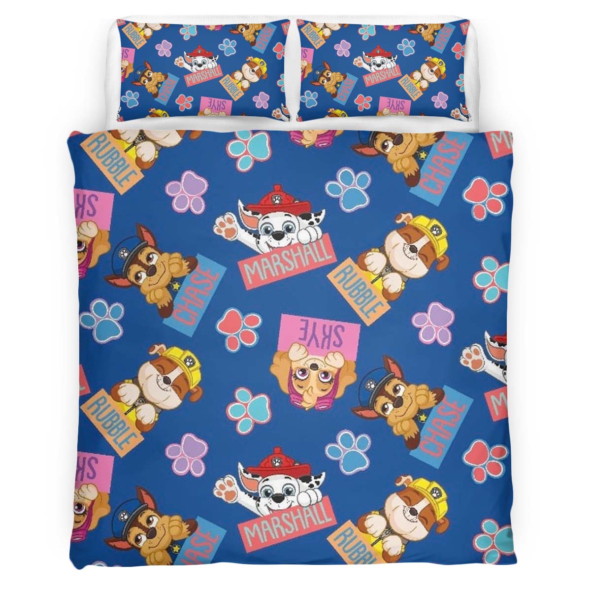 Housse De Couette Pat’ Patrouille Tous les personnages 35 Parure de lit Ensemble De Literie