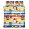 Housse De Couette Pat’ Patrouille Tous les personnages 36 Parure de lit Ensemble De Literie
