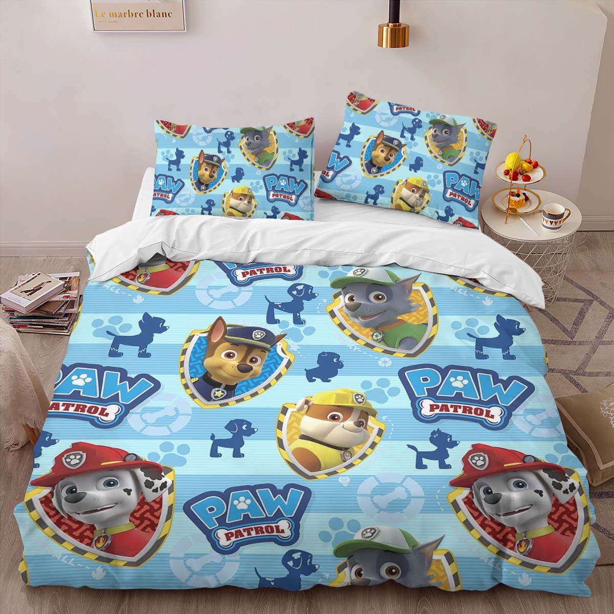 Housse De Couette Pat’ Patrouille Tous les personnages 38 Parure de lit Ensemble De Literie – Image 2