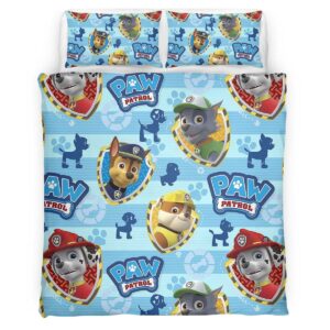 Housse De Couette Pat’ Patrouille Tous les personnages 38 Parure de lit Ensemble De Literie