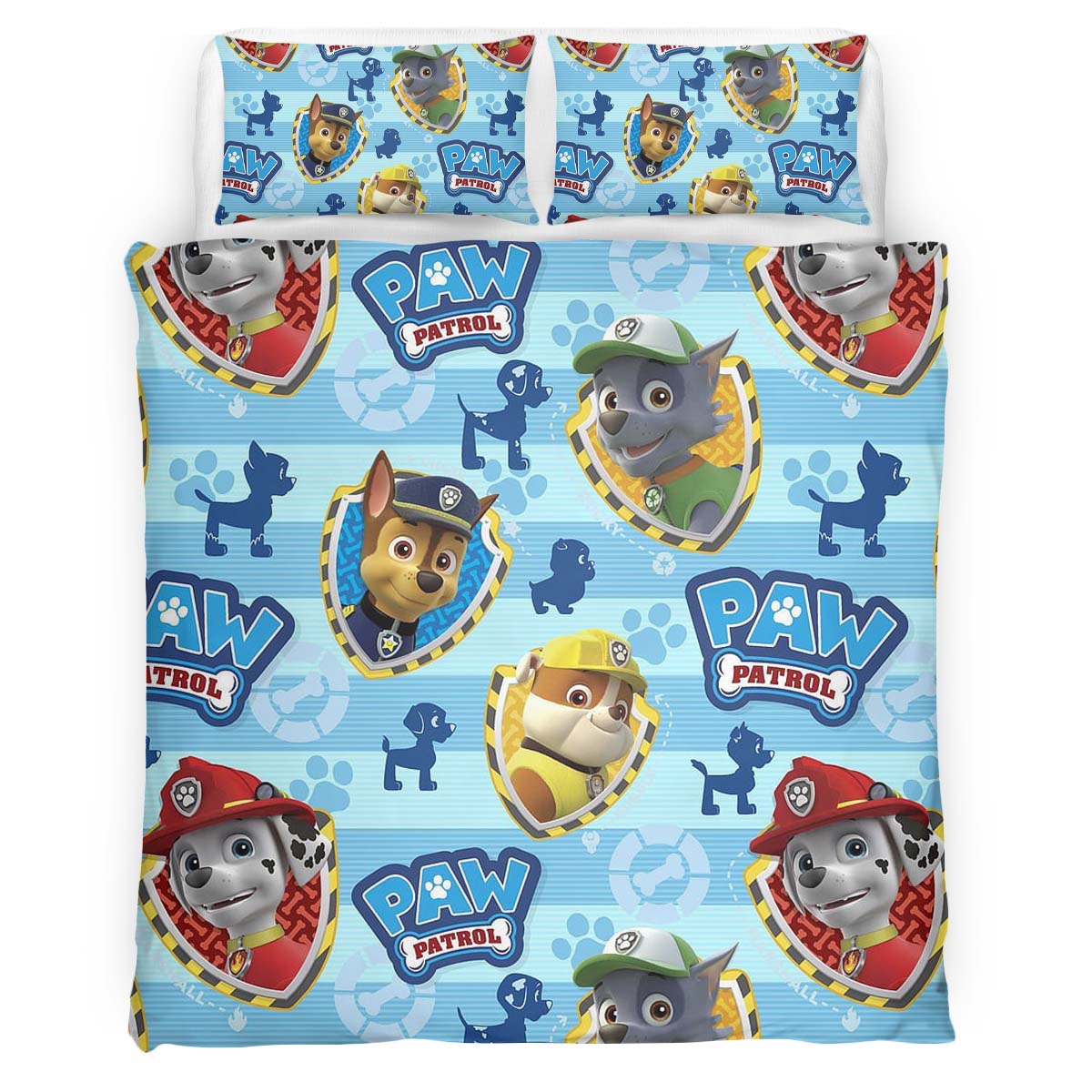 Housse De Couette Pat’ Patrouille Tous les personnages 38 Parure de lit Ensemble De Literie
