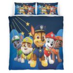 Housse De Couette Pat’ Patrouille Tous les personnages 4 Parure de lit Ensemble De Literie