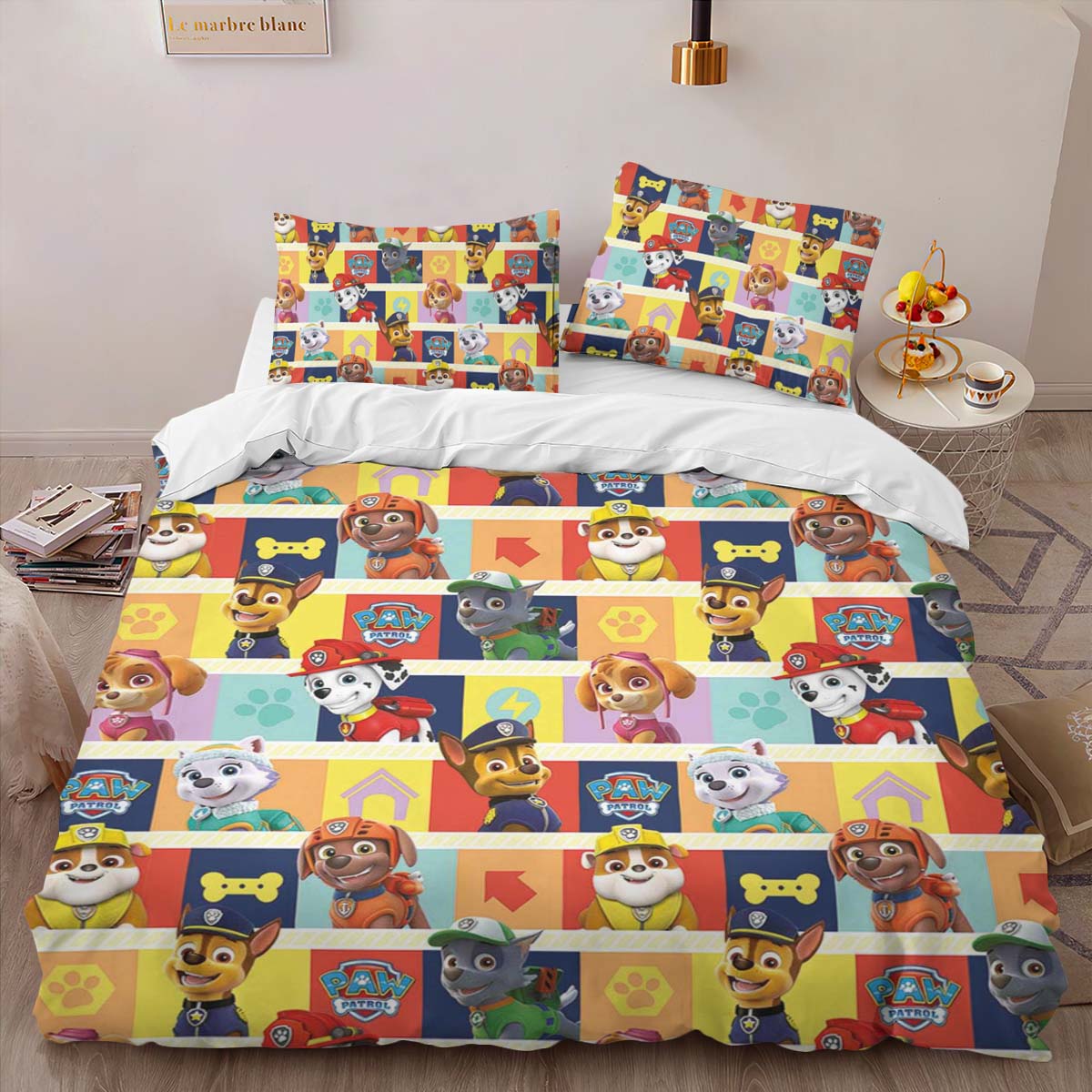 Housse De Couette Pat’ Patrouille Tous les personnages 42 Parure de lit Ensemble De Literie – Image 2