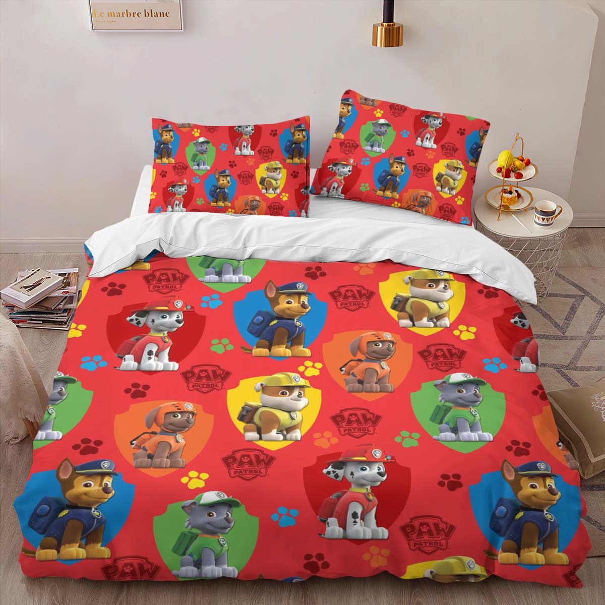 Housse De Couette Pat’ Patrouille Tous les personnages 43 Parure de lit Ensemble De Literie – Image 2