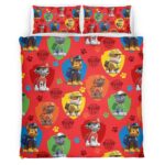 Housse De Couette Pat’ Patrouille Tous les personnages 43 Parure de lit Ensemble De Literie