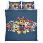 Housse De Couette Pat’ Patrouille Tous les personnages 6 Parure de lit Ensemble De Literie