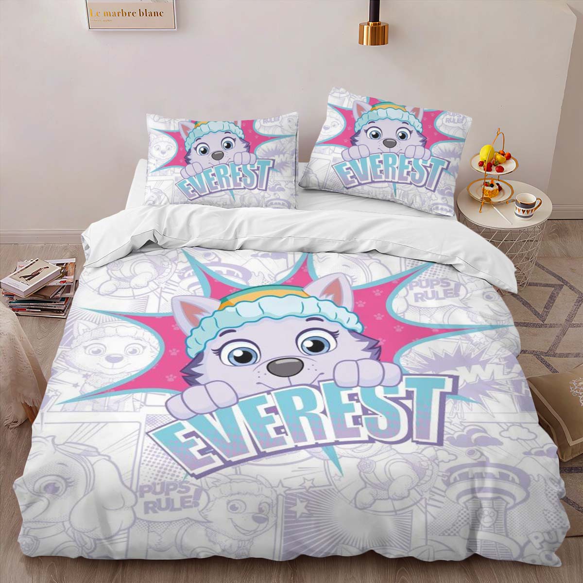 Housse De Couette Pat’ Patrouille Everest Parure de lit Ensemble De Literie – Image 2