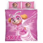 Housse De Couette Pat’ Patrouille Skye Parure de lit Ensemble De Literie