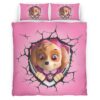 Housse De Couette Pat’ Patrouille Skye 2 Parure de lit Ensemble De Literie