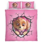 Housse De Couette Pat’ Patrouille Skye 2 Parure de lit Ensemble De Literie