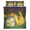 Housse De Couette Pikachu et Tiplouf Pokémon Parure de lit Ensemble De Literie