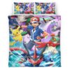 Housse De Couette Détective Pikachu – Tous les Personnages 1 Parure de lit Ensemble De Literie