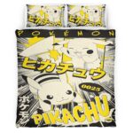 Housse De Couette Pikachu Pokémon 10 Parure de lit Ensemble De Literie