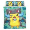 Housse De Couette Pikachu Pokémon 6 Parure de lit Ensemble De Literie