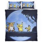 Housse De Couette Pikachu Pokémon 9 Parure de lit Ensemble De Literie