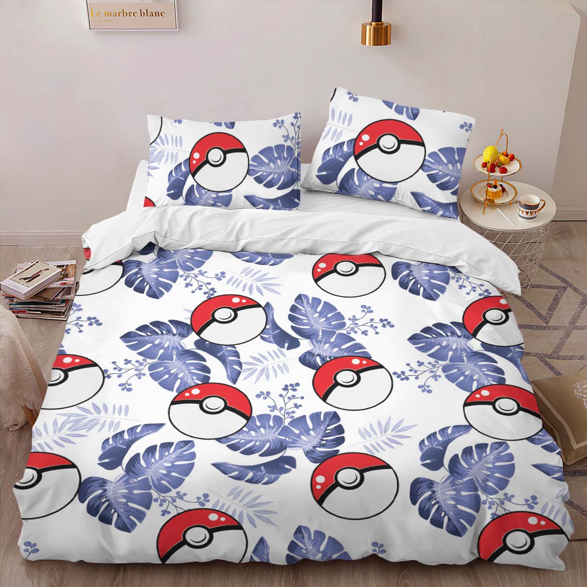 Housse De Couette Poké Ball 3 Parure de lit Ensemble De Literie – Image 2